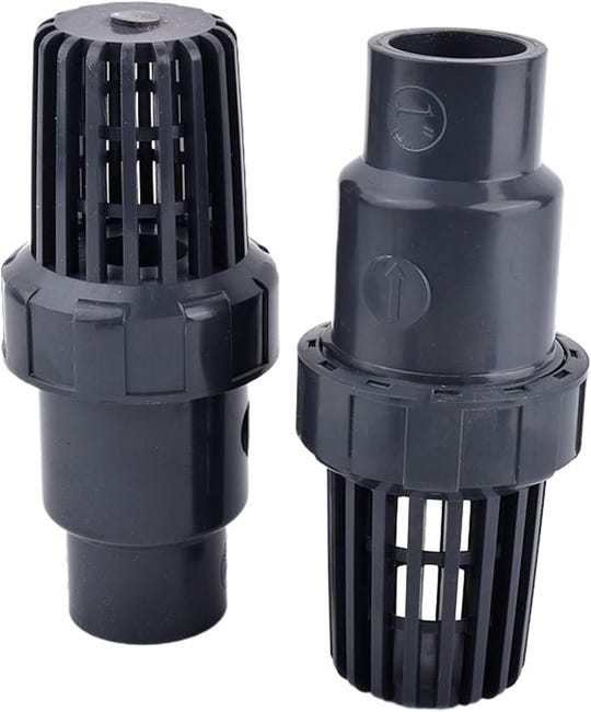 Zwei Dn25-rückschlagventile, 32 Mm Innendurchmesser, Pvc-filter, Geeignet Für Schwimmbadpumpen.