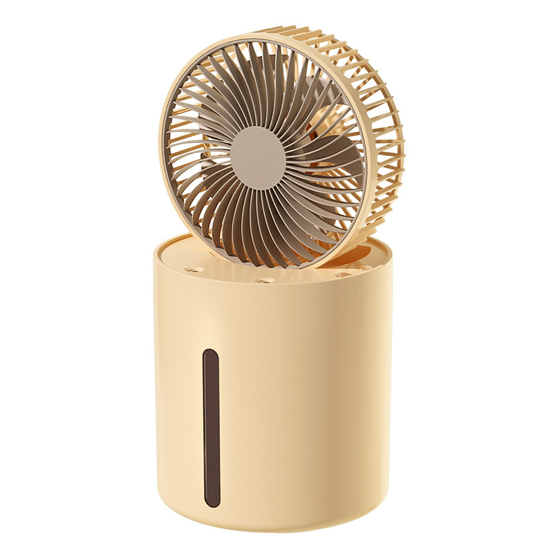 Multifunktionaler, Tragbarer Nebelventilator Mit Wassertank, 3600 Mah Usb-akku Und 3 Windgeschwindigkeitsstufen.