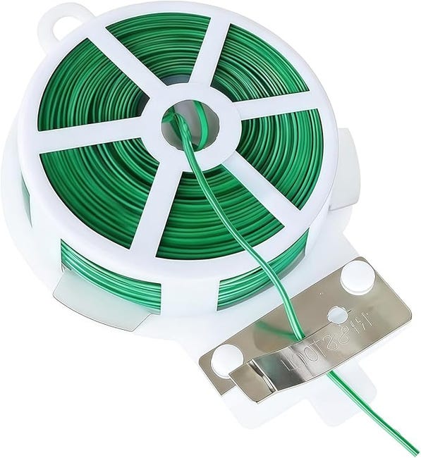 Pflanzenbindeband, 100 Meter Langer, Gedrehter Draht, Geeignet Für Kletterpflanzen, Ranken, Sträucher Und Blumen.
