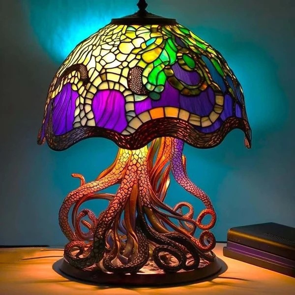 Nachtlichter In Tier-/pflanzenform, Bunte Oktopus- Und Pilzformen Aus Kunstharz, Wohnaccessoires, Schlafzimmerdekorationen, Weihnachten, Geburtstage, Partys, Kreative Geschenke.