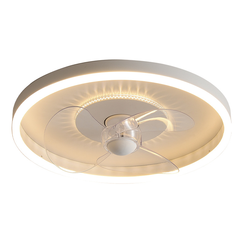 Dimmbarer Led-deckenventilator Mit App-fernbedienung, 6 Windgeschwindigkeitsstufen, Weiß, 40 Cm