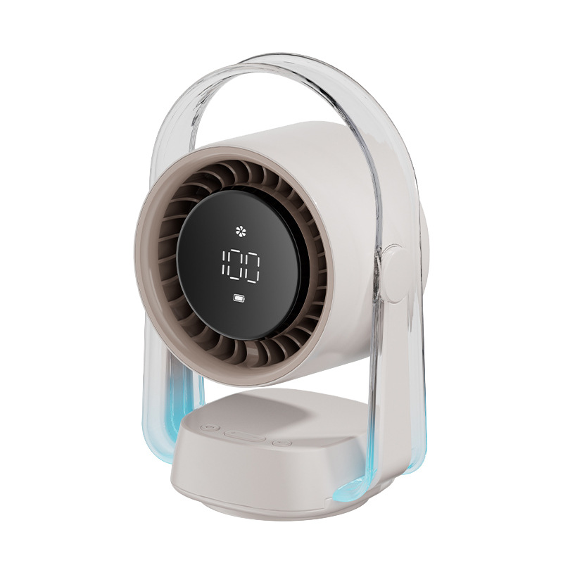 Tischventilator, Schlafzimmerventilator, Starker Luftstrom, 100 Geschwindigkeitsstufen, Leiser Betrieb Mit Digitalanzeige.