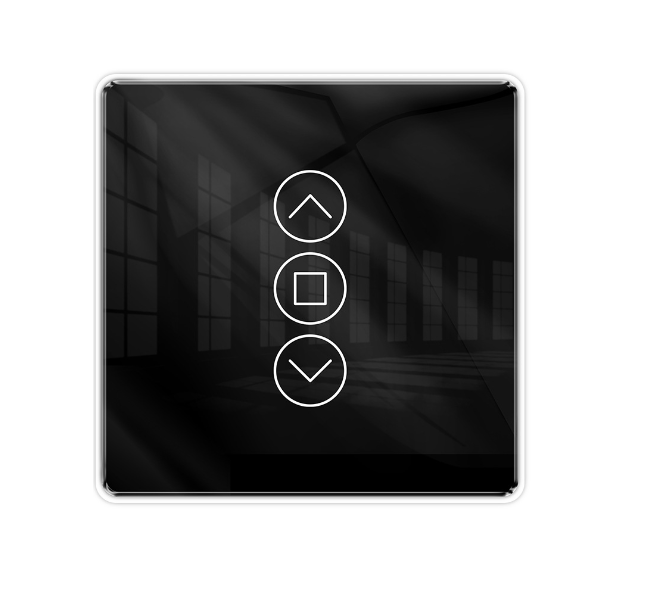 2,5d Wifi-schalter Für Jalousien Mit Glas-touchpanel, Kompatibel Mit Jalousien Und Rollos.