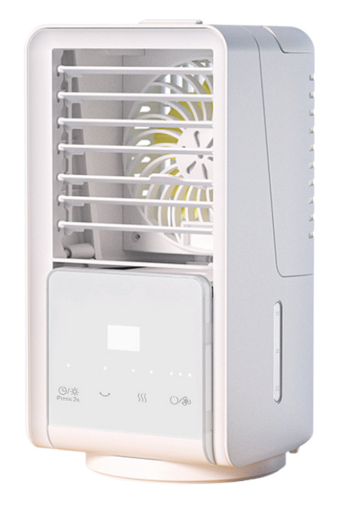 Tischventilator Mit Kaltwasserstrahlfunktion, Tragbare Mini-klimaanlage Fürs Bett, Weiß