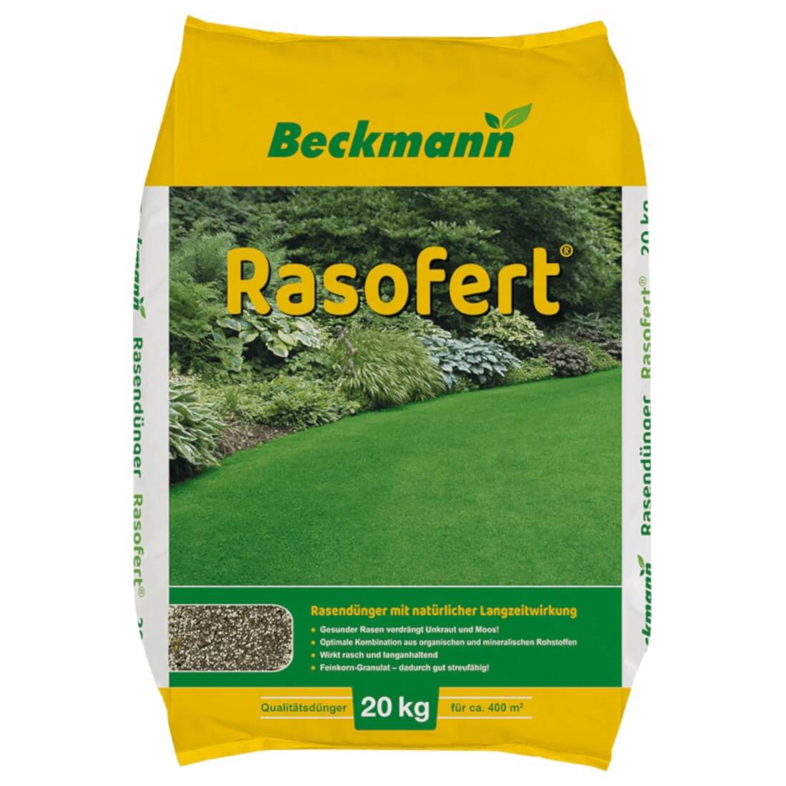Beckmann Rasofert® Rasendünger 20 Kg Langzeitwirkung Depotwirkung Schnellwirkung