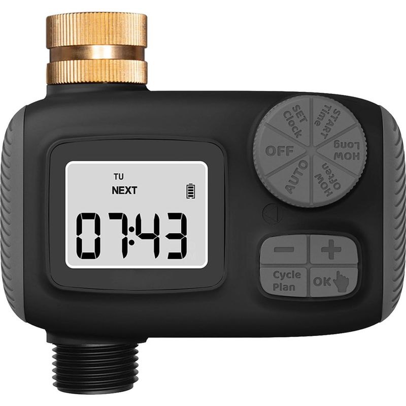 Automatische Bewässerungspumpe Mit Timer Und Lcd-bildschirm, Ip55 Wasserdichtes Tropfbewässerungssystem Für Den Garten -