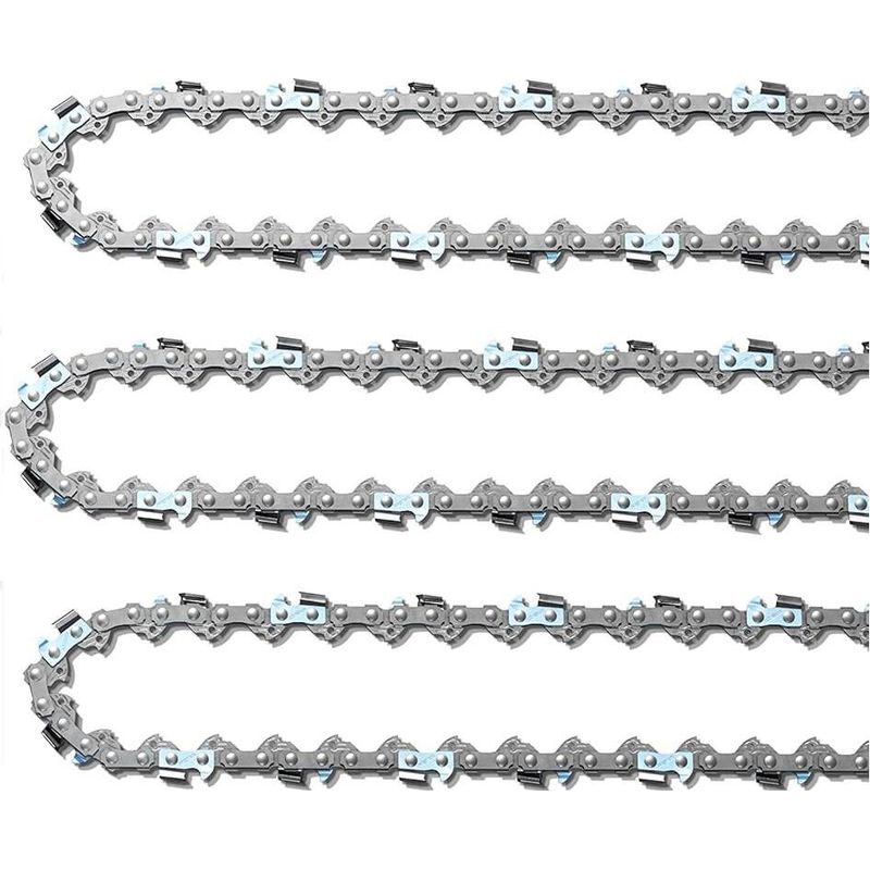 3-teilige 30 Cm 3/8" 46-gliedrige 1,1 Mm Kettensägenkette – Geringer Rückschlag Für Saubere Schnitte – Kompatibel Mit Dolmar Und Makita