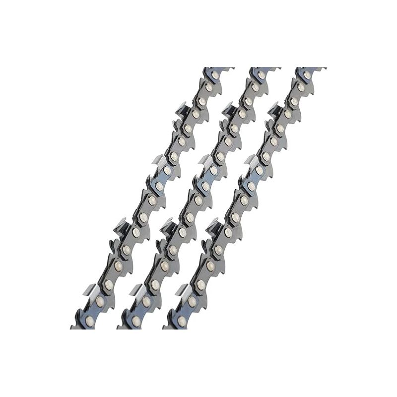 Satz Mit 3 Kettensägenketten 35 Cm – 3/8" 50 Treibglieder 1,3 Mm – Rückschlagarm Für Stihl Modelle 009/010/011/018/mse140