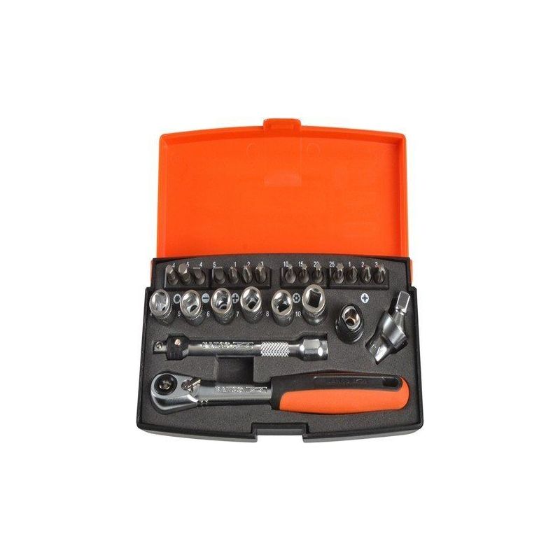Bahco Sl24 1/4"-sechskant-steckschlüsselsatz, Metrische Größen Und Bits - Sl24, Sonstige
