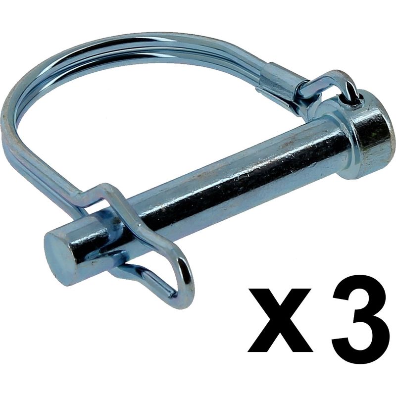 Set Mit 3 Befestigungsstiften Für Erdbohrer – Kompatibel Mit Gt Garden Und Anderen Marken – Durchmesser 8 Mm, Länge 45 Mm