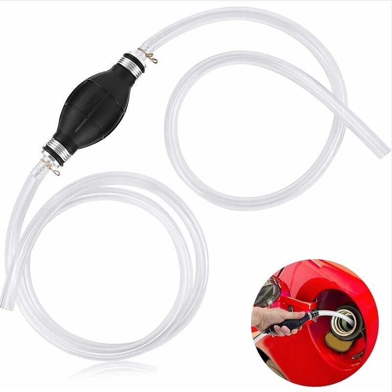 Tonchean – Manuelle Kraftstoffpumpe – 2 M Langer, Robuster Pvc-saugschlauch – Für Diesel, Öl Und Flüssigkeiten – Professionelle Anwendung