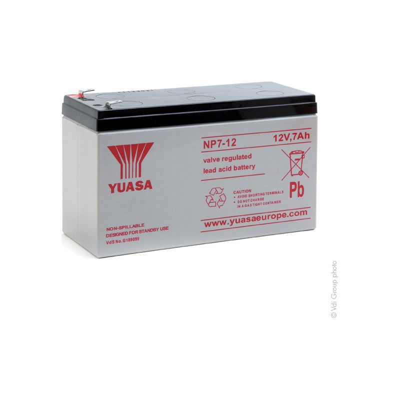 12v 7ah Agm Blei-säure-batterie – Versiegelte Technologie Für Lange Lebensdauer – Kompatibel Mit Den Yuasa-modellen Npw36-12 Und Np7-12