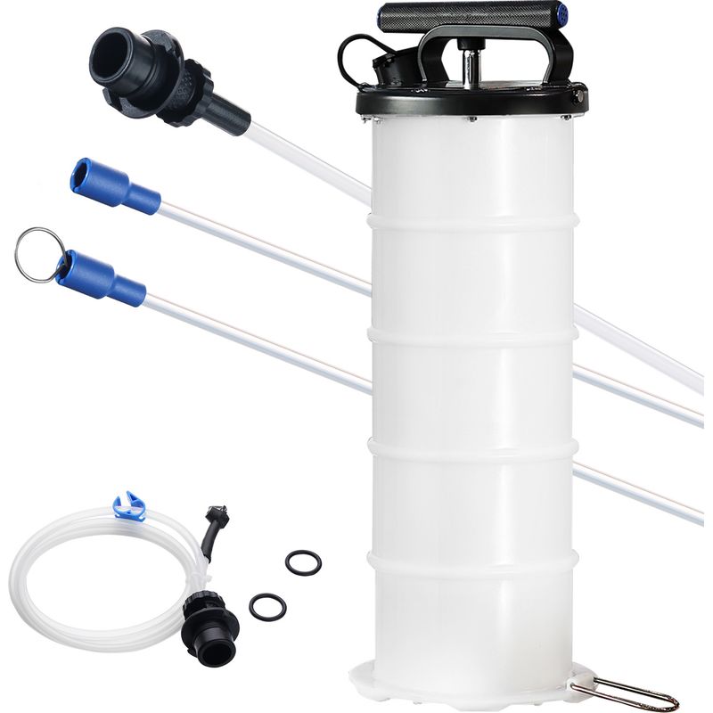 Mophorn – 6,5-liter-flüssigkeitsabsaugpumpe – Handpumpe Mit Manometer Und Schlauch – Zum Ablassen Von Motoröl Und Anderen Flüssigkeiten – Strapazierfähiges Pp-material
