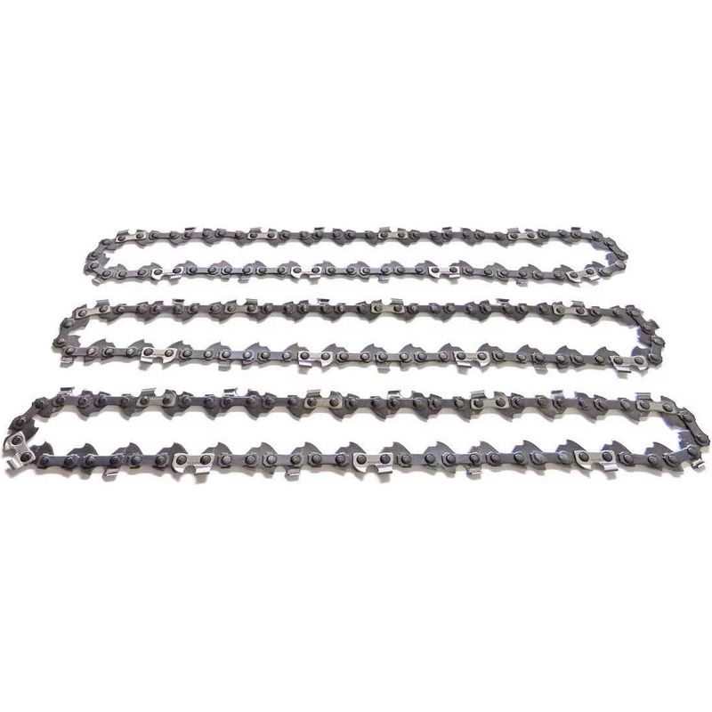 – Satz Mit 3 Kettensägenketten, 45 Cm 3/8" – 62 Treibglieder – 1,3 Mm Stärke – Für Hartholz Und Teakholz