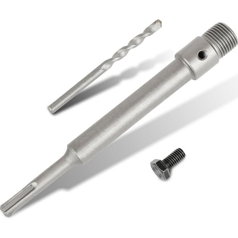 200-mm-sds-plus-adapter + Spiralbohrer + Positionierschraube, Für Betonlochsäge