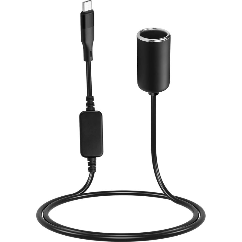Usb-c-stecker Auf 12v 18w Zigarettenanzünder-ladekabel Für Dashcams, Radarwarner, Gps-geräte, Led-lichtleisten Für Autos Und Elektronische Geräte
