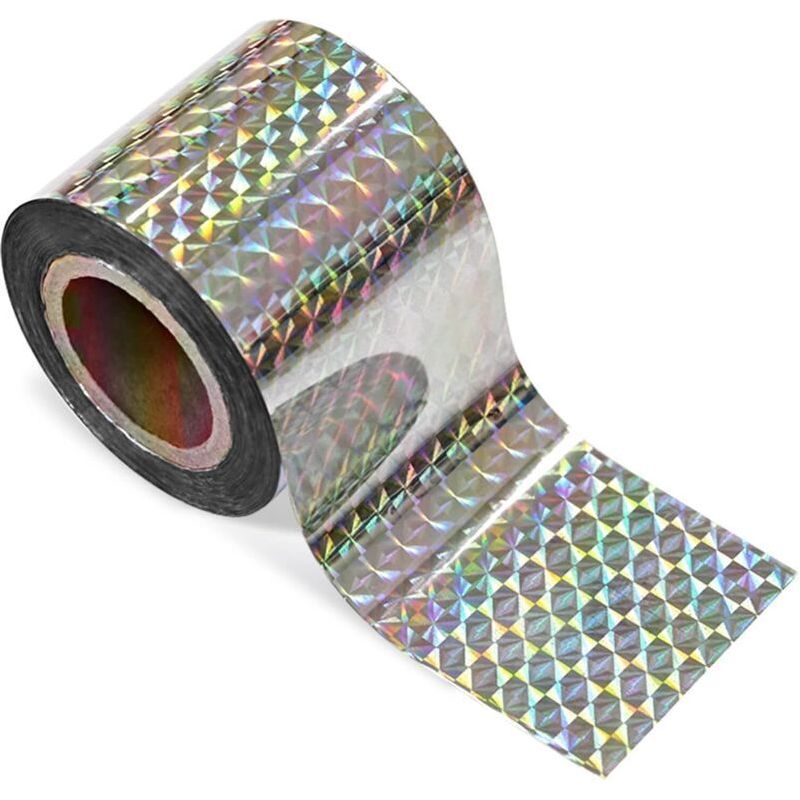 Vogelabwehrband 4,8 Cm × 80 M, Doppelseitig, Holografisch Glänzend, Hält Tauben Und Vögel Fern