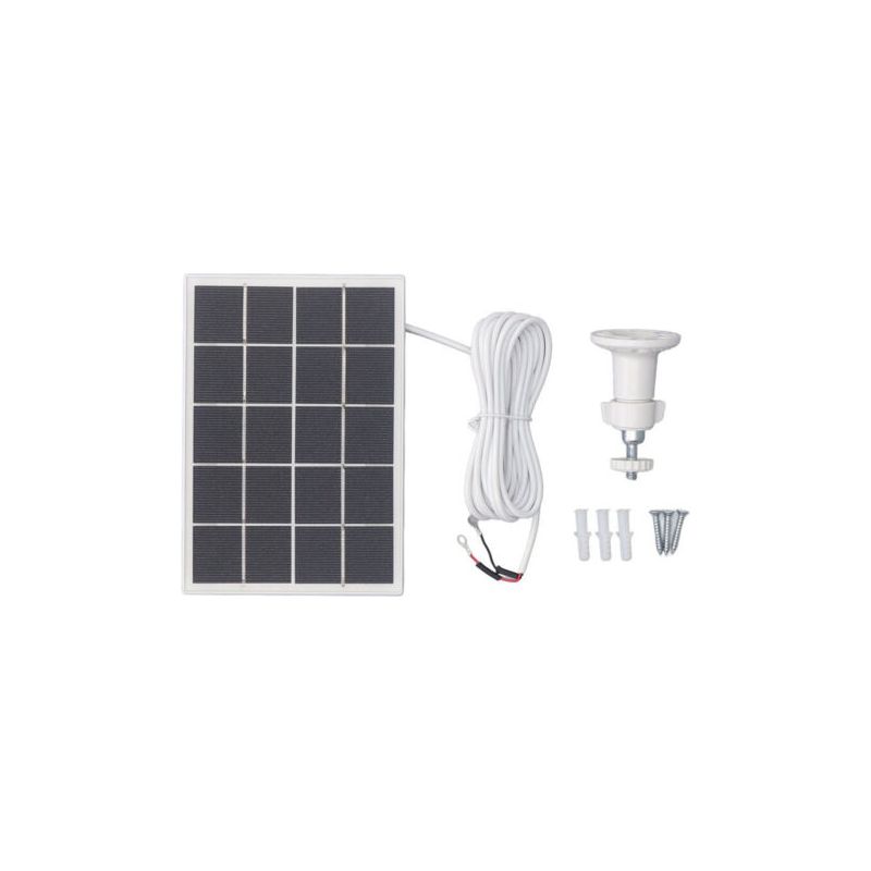 3w 5v Monokristallines Solarpanel - Für Außenkameras (ring, Reolink) - Kompatibel Mit 3-5v Elektronik - Inklusive Halterung Und Schrauben
