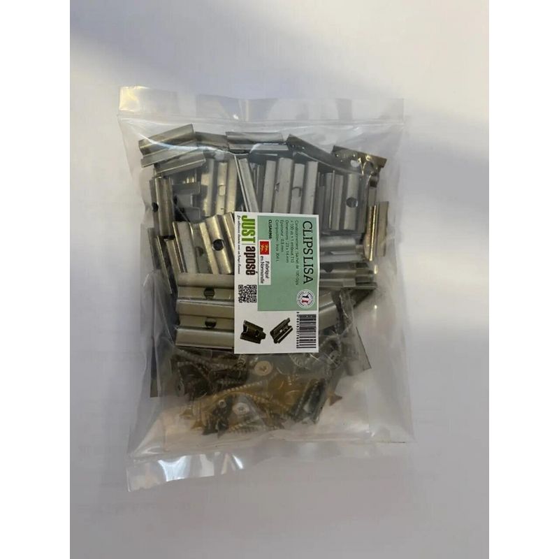 Clip + Schraube Für Lisa/nina Terrassendielen, 100er-packung
