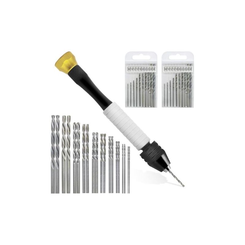 Set Mit 20 Mikro-spiralbohrern Für Die Schmuckherstellung, Rotationswerkzeuge Für Holz, Schmuck, Kunststoff, Miniaturen Und Miniaturbohrer (0,8 Mm-3,0 Mm)