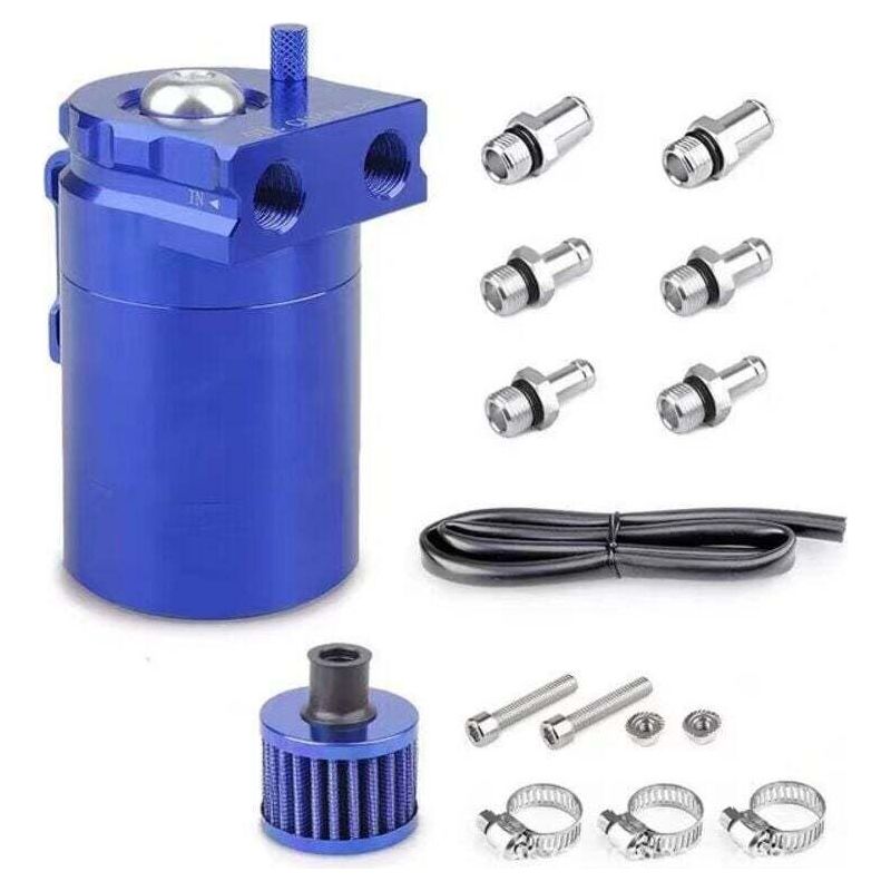 Ölabscheider Für Autos, 300 Ml Aluminium-tank, Universeller Ölabscheider Mit Luftfilter, Schlauch Und Zubehör