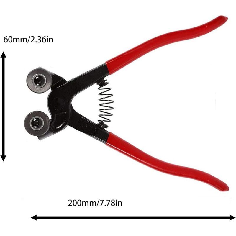 Fliesenschneider, Glasschneider, Fliesenschneider Für Keramik, Verschiedene Materialien Und Geschnittene Glasfliesen (rot)