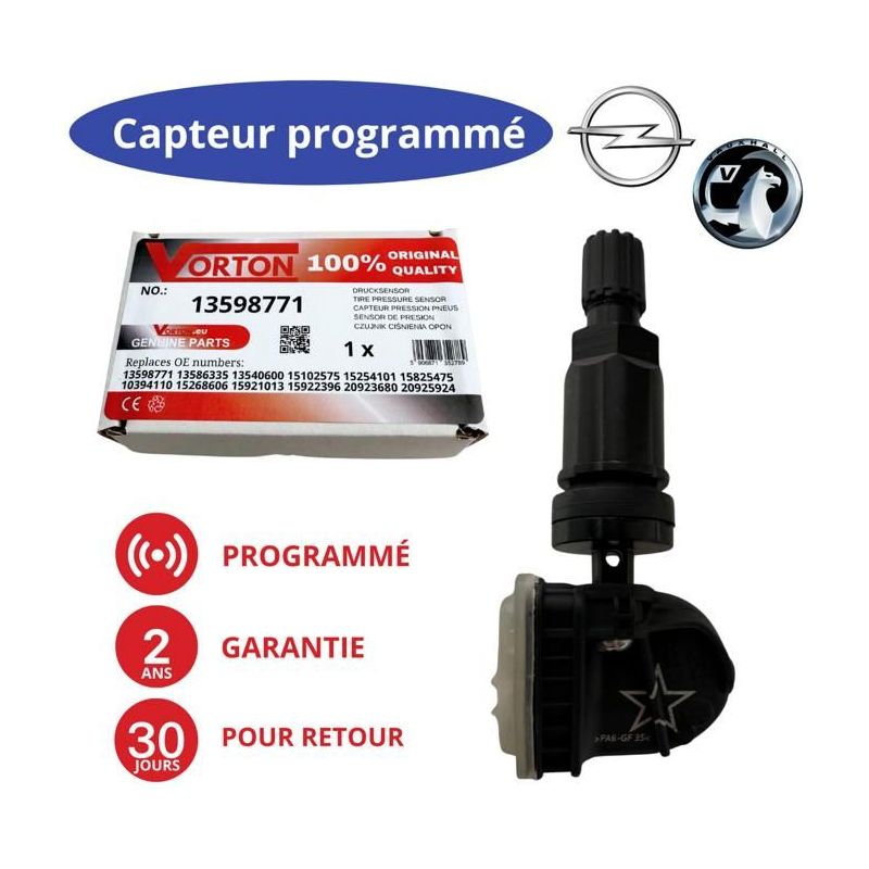 Vorprogrammierter Schwarzer 315-mhz-reifendrucksensor Für Chevrolet, Buick, Cadillac, Gmc Und Weitere Modelle