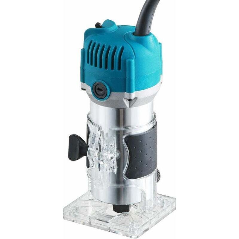 Royaluxe – Kabelgebundene Oberfräse, Holzbearbeitungsmaschine, 1500 W, Blau, 1/4" – Sonstige Holzbearbeitungswerkzeuge