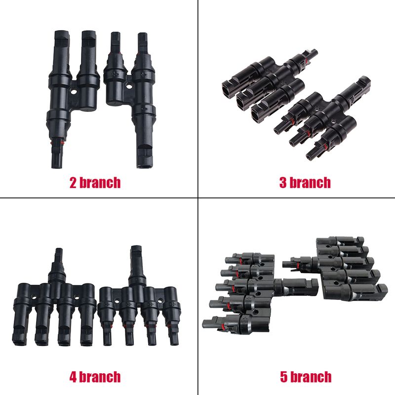 3-poliger Y-förmiger T-adapter Für Solarmodule, Wasserdichte Mc4-steckverbinder, Photovoltaik-anschlussadapter
