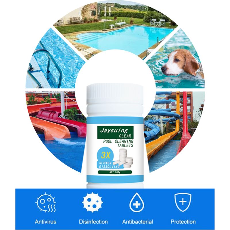 Brausetabletten Zur Poolreinigung – Effektive Fleckenentfernung – 100 G