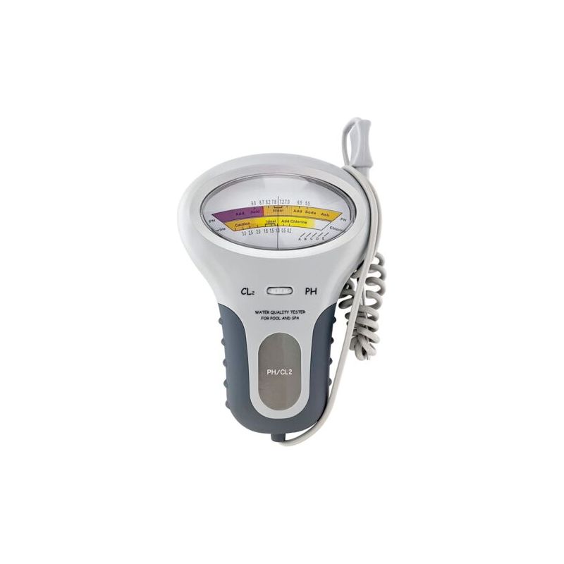 Ph- Und Chlortester, Ein Zwei-in-eins-wasserqualitätstester, Geeignet Für Schwimmbäder, Spas, Aquarien Und Wasserquellen, Und Kann Auch Zur Prüfung Des Ph-werts Und Des Chlorgehalts Verwendet Werden.