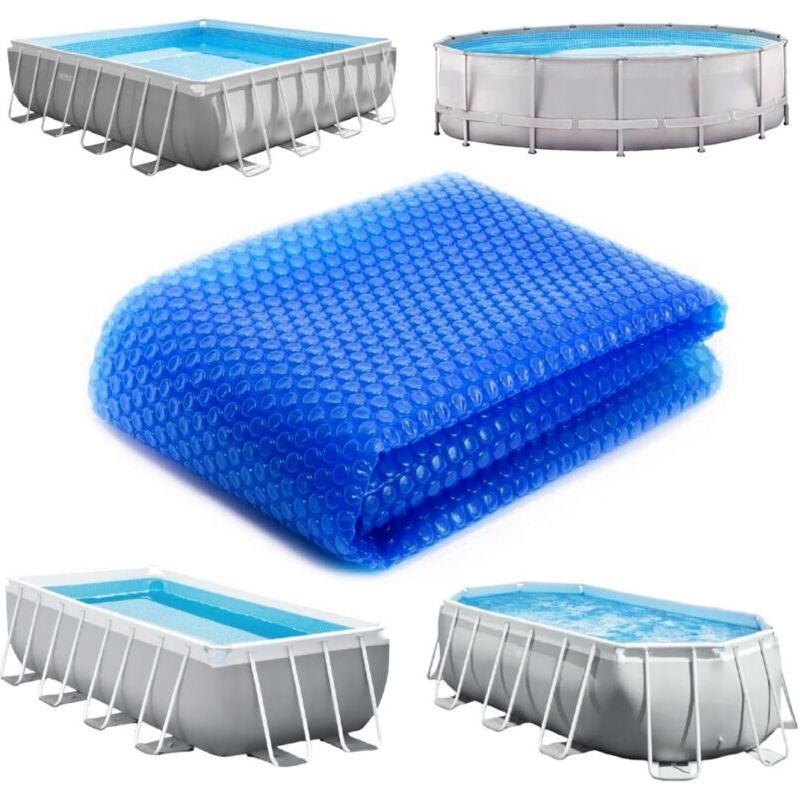 Rechteckige Luftpolsterfolie Für Schwimmbecken Oder Andere Zwecke - Blau - 150 X 220 Cm - Crezuo