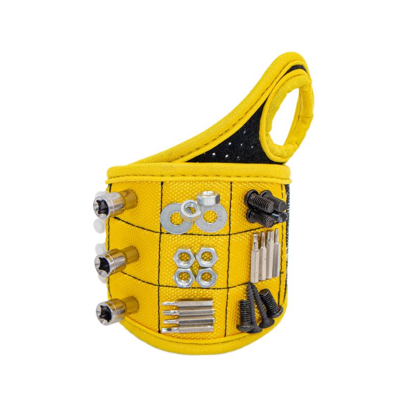 Magnetisches Armband Mit Werkzeughalter Und 9 Magneten Für Schraubbohrerleisten, Elektriker-zubehör, Verbrauchsmaterialien Und Zubehör Für Väter, Freunde, Heimwerker Und Elektriker, 4610 Cm