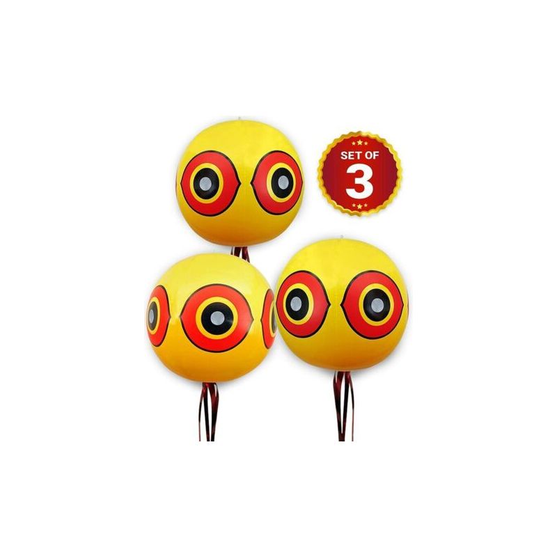 Vogelabwehrballons – Abwehrmittel Gegen Tauben, Krähen Und Andere Vögel – 3er-pack
