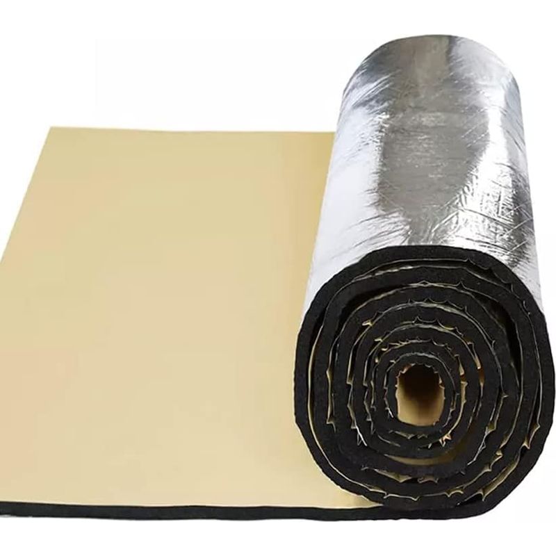 Schalldämmmatte 50 Cm X 100 Cm X 10 Mm – Schwer Entflammbar, Akustische Und Thermische Isolierung – Vibrationsdämpfung Für Autos – 50 Cm X 100 Cm X 10 Mm