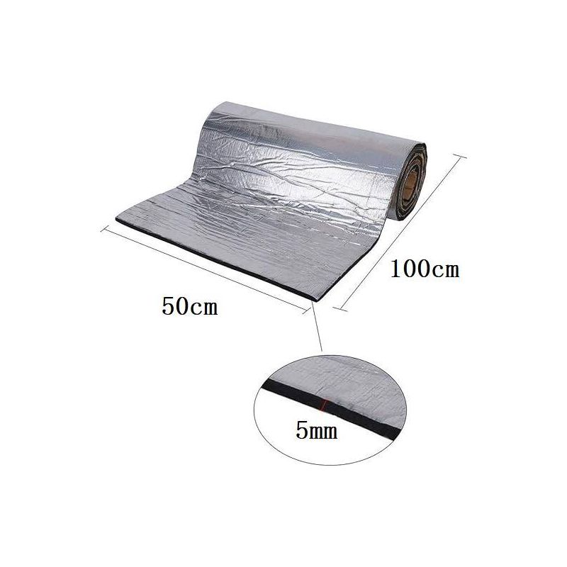 50 X 100 Cm, 5 Mm Dicke Auto-schalldämmmatte – Wasserdichter Akustikschaum – Schalldämmung Für Türen Und Böden – Einfache Montage