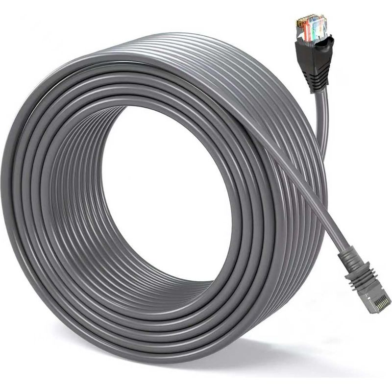 Elfcam - 30m Starlink Gen 3 Cat 6 26awg Ethernet-kabel, Mit Einem Wasserdichten Starlink-stecker (ip68) An Einem Ende Und Einem Standard-rj45-stecker Am Anderen Ende, Erfüllt Gleichzeitig Verschiedene