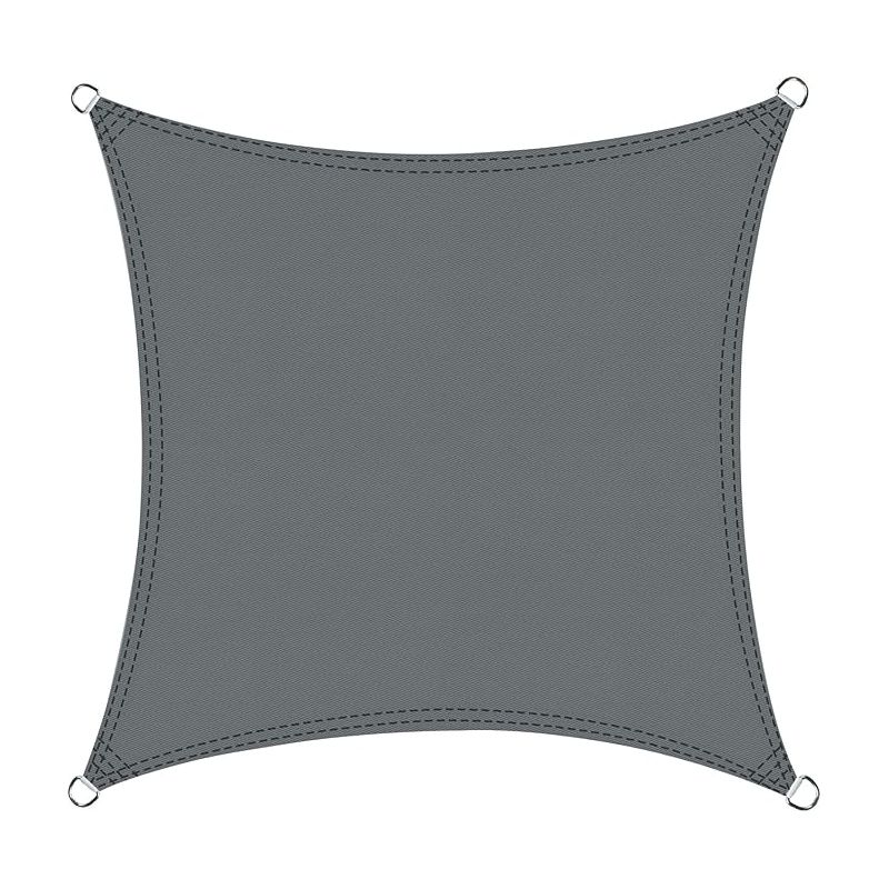 Quadratisches Sonnensegel 2,5 X 2,5 M, Wasserdicht, Uv-schutz, Für Terrasse, Garten, Balkon, Außenbereich, Grau