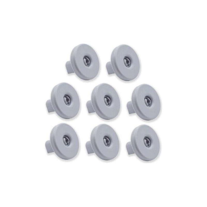 Set Mit 8 Rollen Für Den Unteren Geschirrspülerkorb. Kompatibel Mit Zanussi, Rex, Electrolux, Aeg Und Anderen Marken.