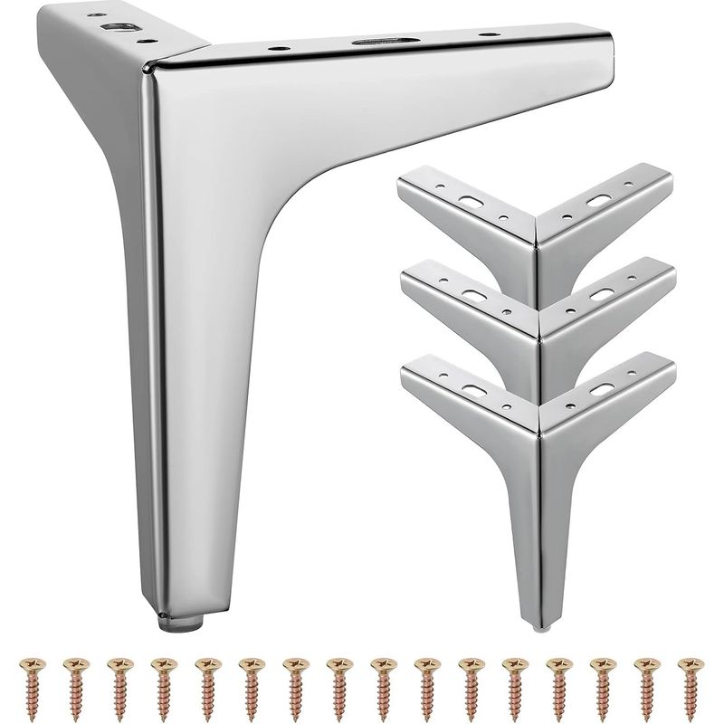 10 Cm Dreieckige Metallmöbelbeine Für Sofa, Couchtisch, Tv-ständer Und