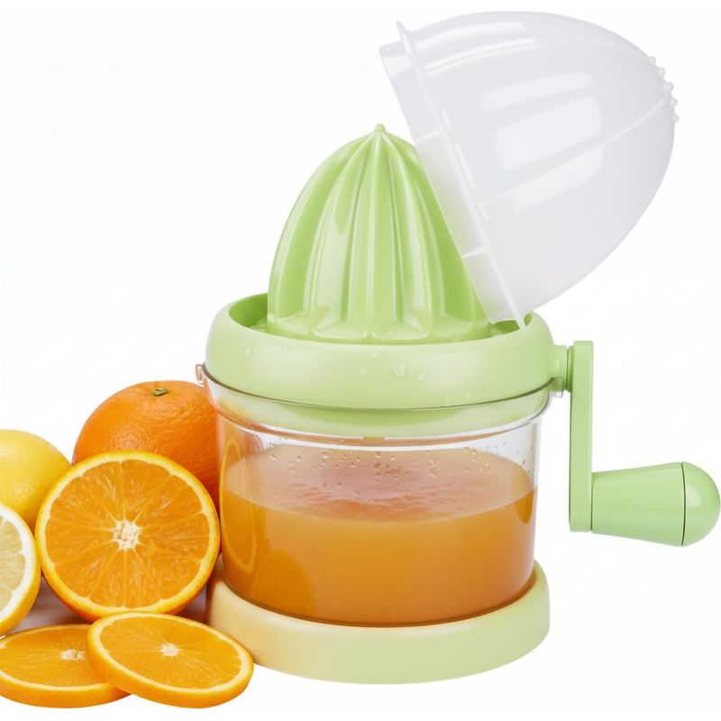 Handkurbel-zitruspresse – Tragbare Zitruspresse, Geeignet Für Orangen, Zitronen Und Andere Früchte – Manuelle Zitruspresse Für Den Heim- Und Outdoor-gebrauch (grün)