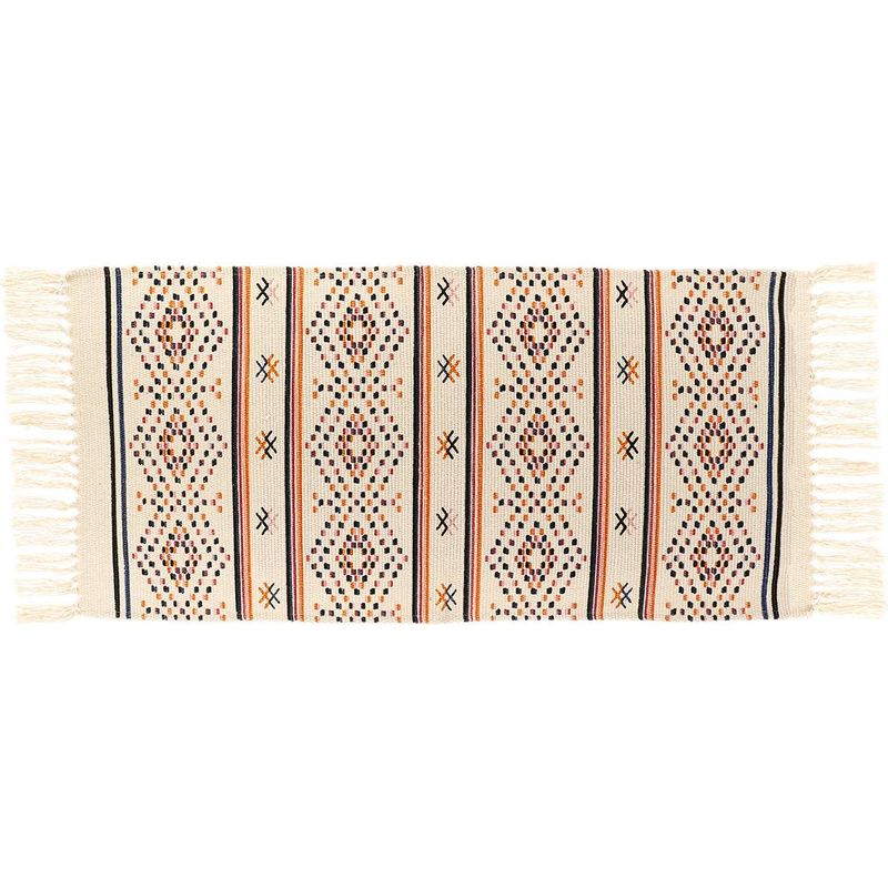 Puebla-teppich, Baumwolle/polyester/viskose/faserdruck, 45 X 90 Cm – Mehrfarbig – Trendy