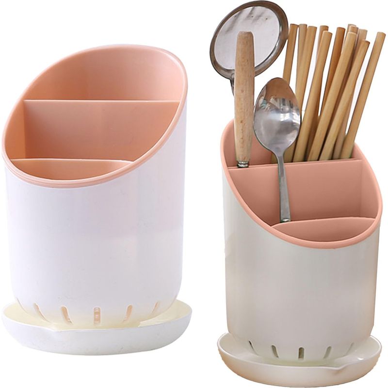 Küchenutensilien-organizer – Ideal Zur Aufbewahrung Von Essstäbchen, Löffeln, Pfannenwendern, Gabeln Und Anderem Küchenbesteck (rosa)