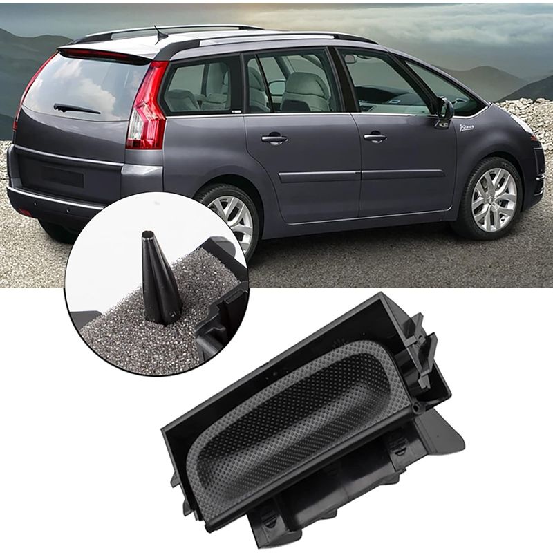 Lauwexe – Heckklappengriff Kompatibel Mit Citroën C4 Grand Picasso – Ersatzteil 8726v7 6554.v5 – Schwarz – Autoteile
