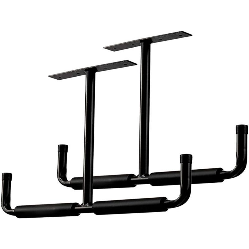 Metallene Garagendeckenhaken, Wandhaken, Robuste Universalhaken Für Leitern, Fahrräder, Holz, Werkzeuge Und Sperrige Gegenstände (2er-pack, Schwarz)