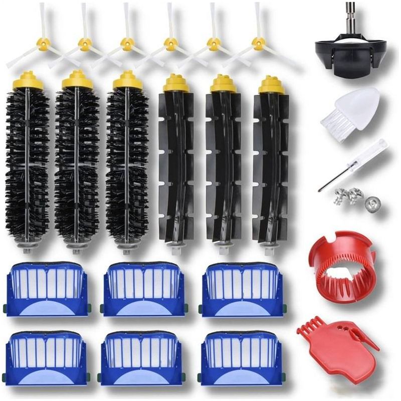 Set Mit 23 Ersatzteilen, Kompatibel Mit Irobot Roomba 692, 671, 676, 675, 645 Und 655 Staubsaugern (nicht Geeignet Für Roomba-modelle): Filter, Gummibürste Und Seitenbürste