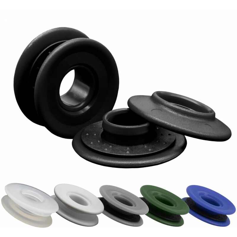 Packung Mit 20 Clip-ösen Für Luftpolsterfolie Oder Andere Planenarten – Schwarz – Linxor