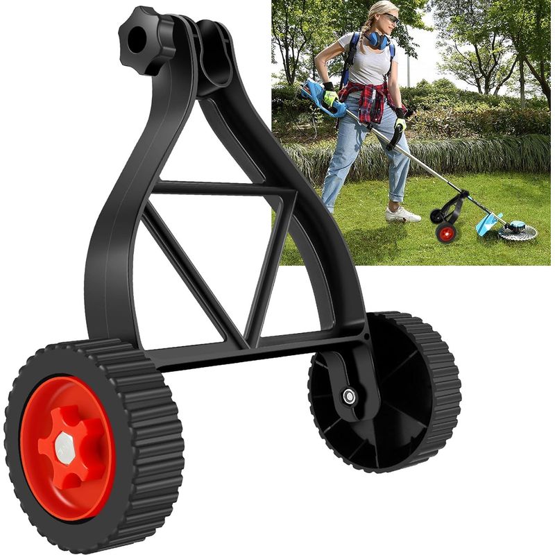 Schwarzes Kunststoff-stützrad Für Rasenmäher, 26-28 Mm, Kompatibel Mit 23-28 Mm Achsenschläuchen Für Freischneider Und Rasentrimmer -