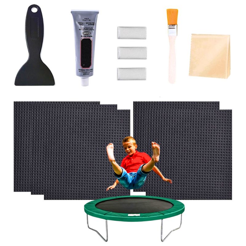 4 X 4 Zoll Trampolin-reparaturflicken – Wasserdicht Und Befestigungsset –