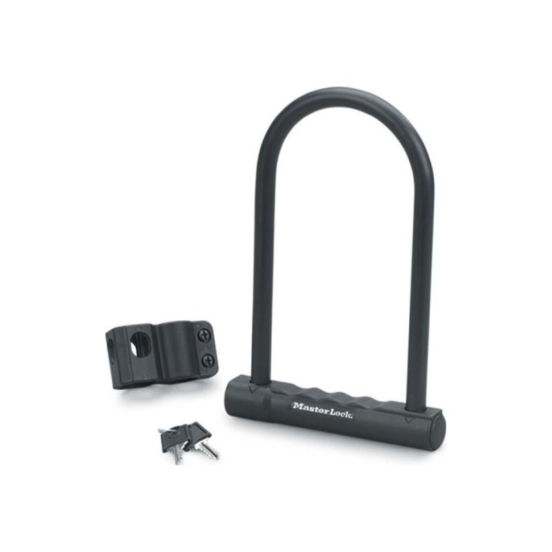Master Lock U-schloss Fahrradschloss [mit Schlüssel] [universelle Fahrradhalterung] 8170eurdpro - Ideal Für Fahrräder, E-bikes, Mountainbikes Und